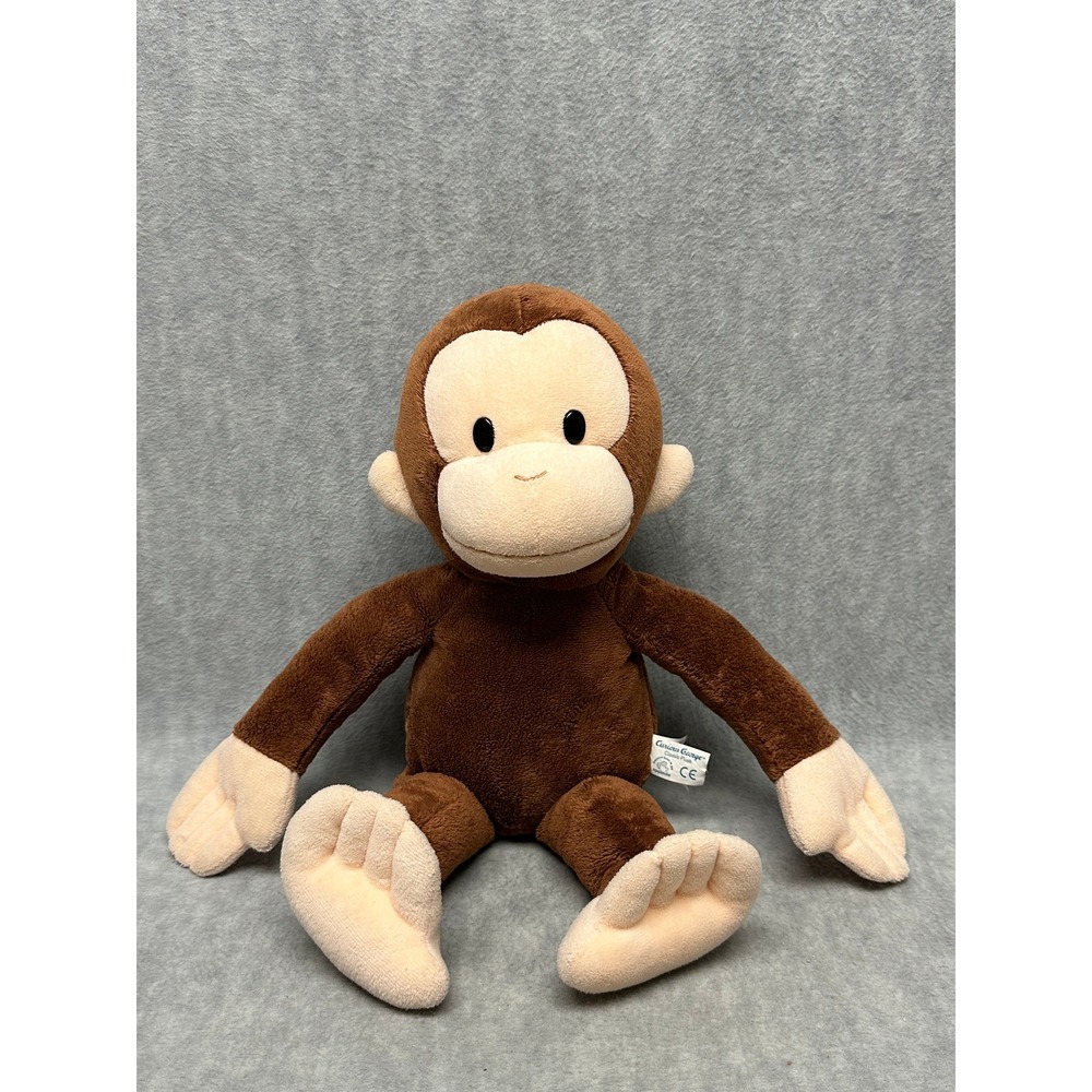Applause Curious George Classic Plush Brown Monkey 16" Stuffed Animal Toy